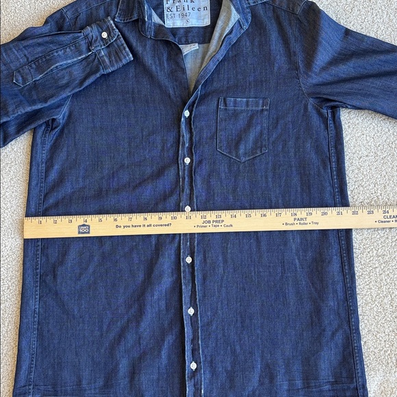 Frank & Eileen Mary‎ Blue Shirt Dress Stone Washed Vintage Denim Women’s Small - Picture 11 of 16